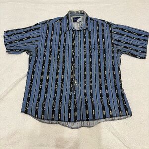 Vintage wrangler pearl snap short sleeve button up